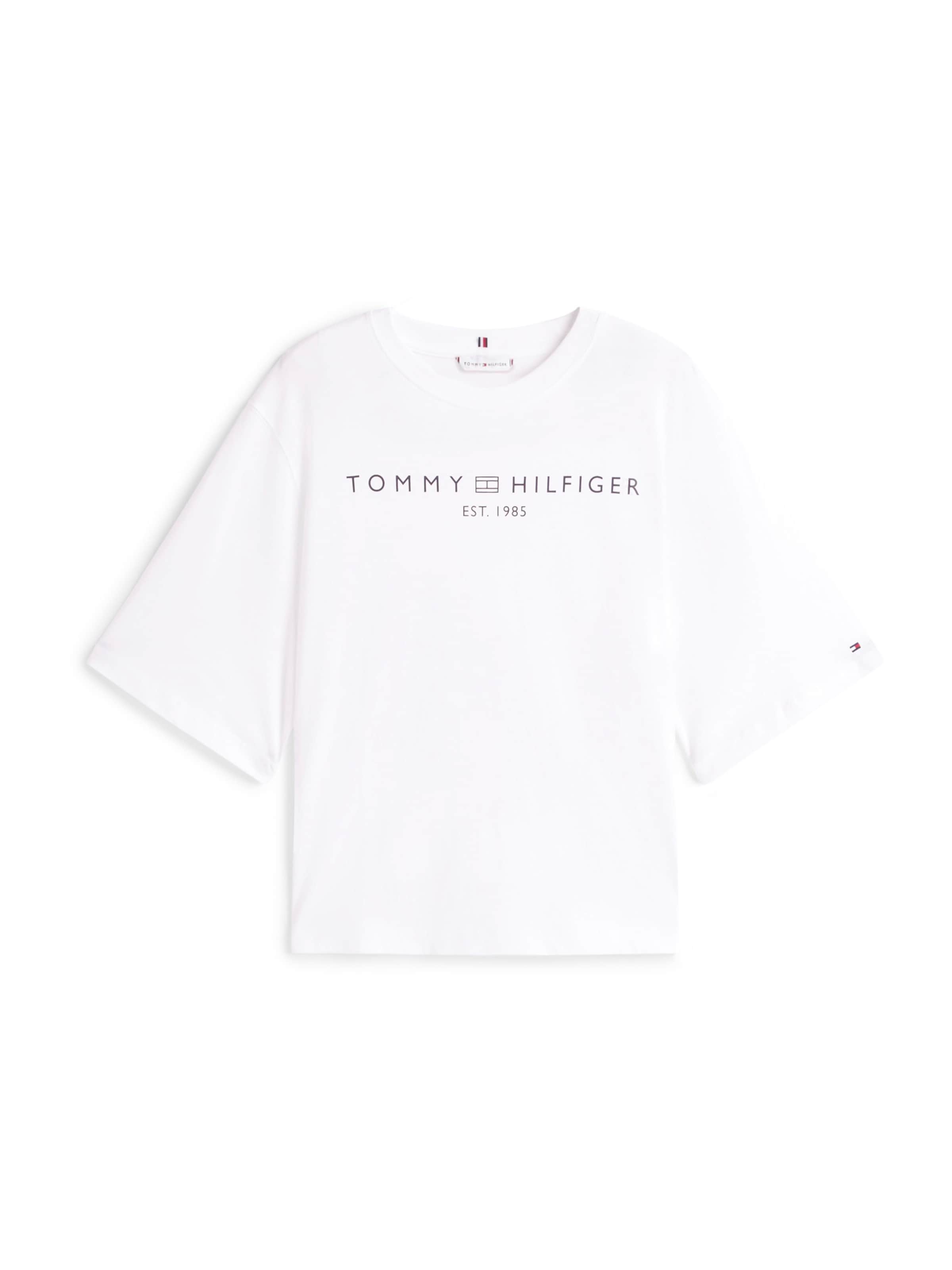 Tommy Hilfiger Curve Shirt in White: front