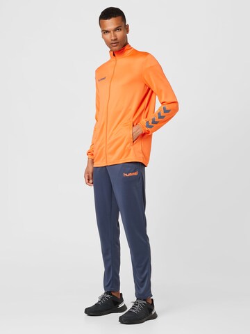 Hummel Trainingspak in Blauw: voorkant