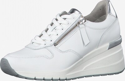TAMARIS Låg sneaker i silver / vit, Produktvy