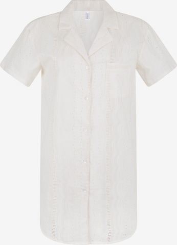 LingaDore Pajama Shirt in Beige: front