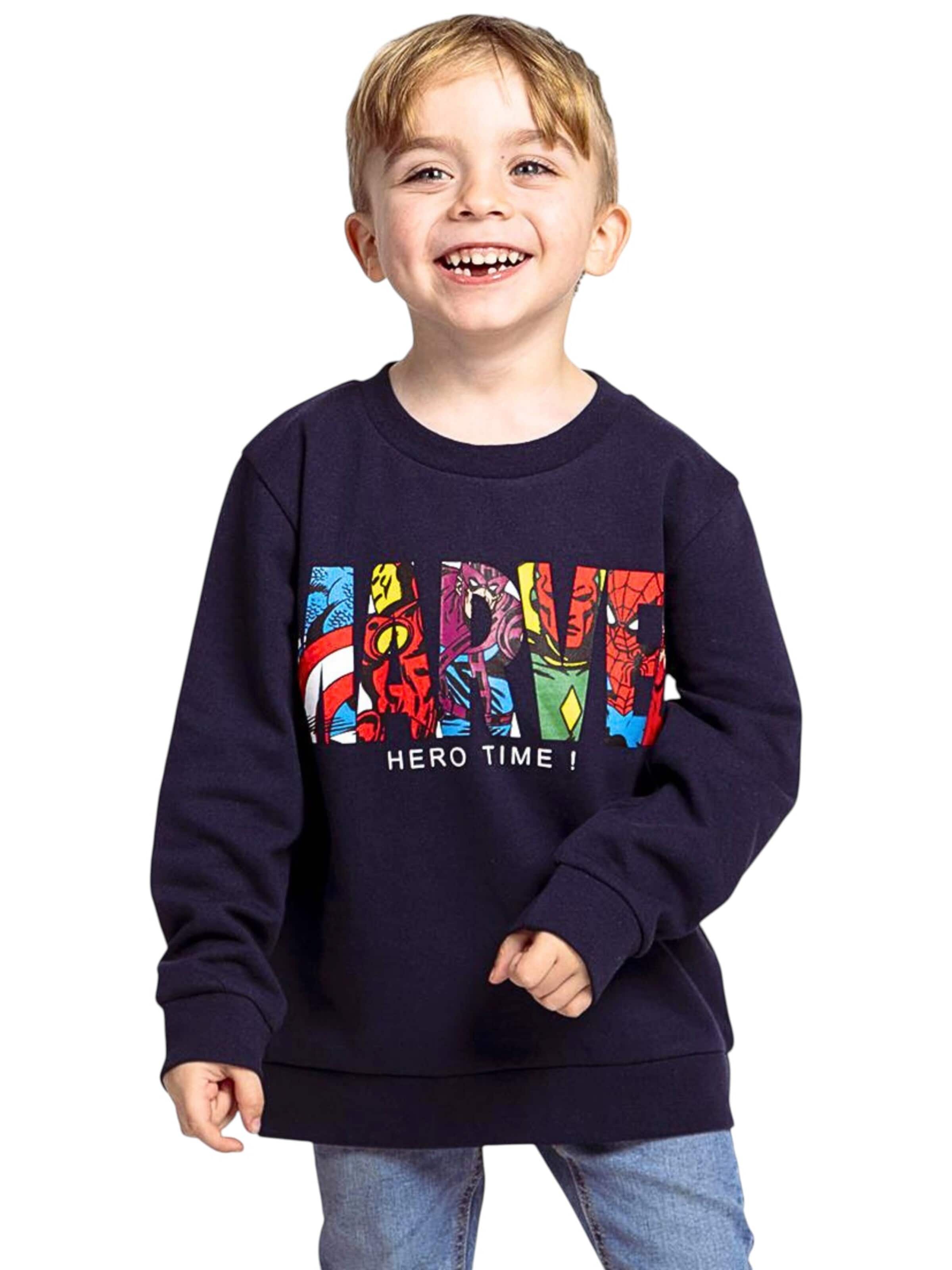Marvel Avengers Sweatshirt in Blue: front