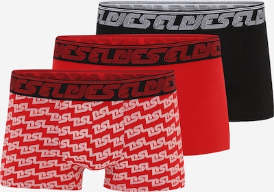 DIESEL Boxers 'DAMIEN' en rose / rouge / noir / blanc, Vue avec produit