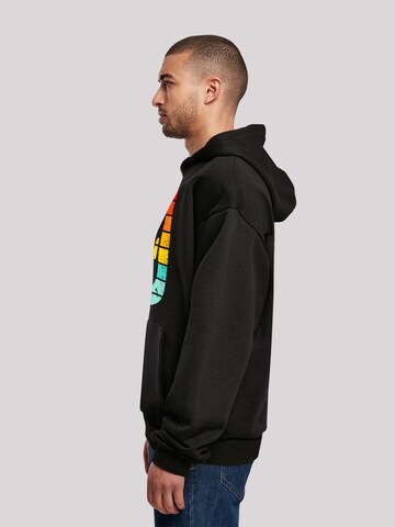 F4NT4STIC Sweatshirt 'Alien Retro Sonnenuntergang' in Schwarz