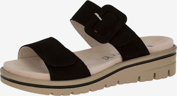 CAPRICE Pantolette in Schwarz: Vorderseite