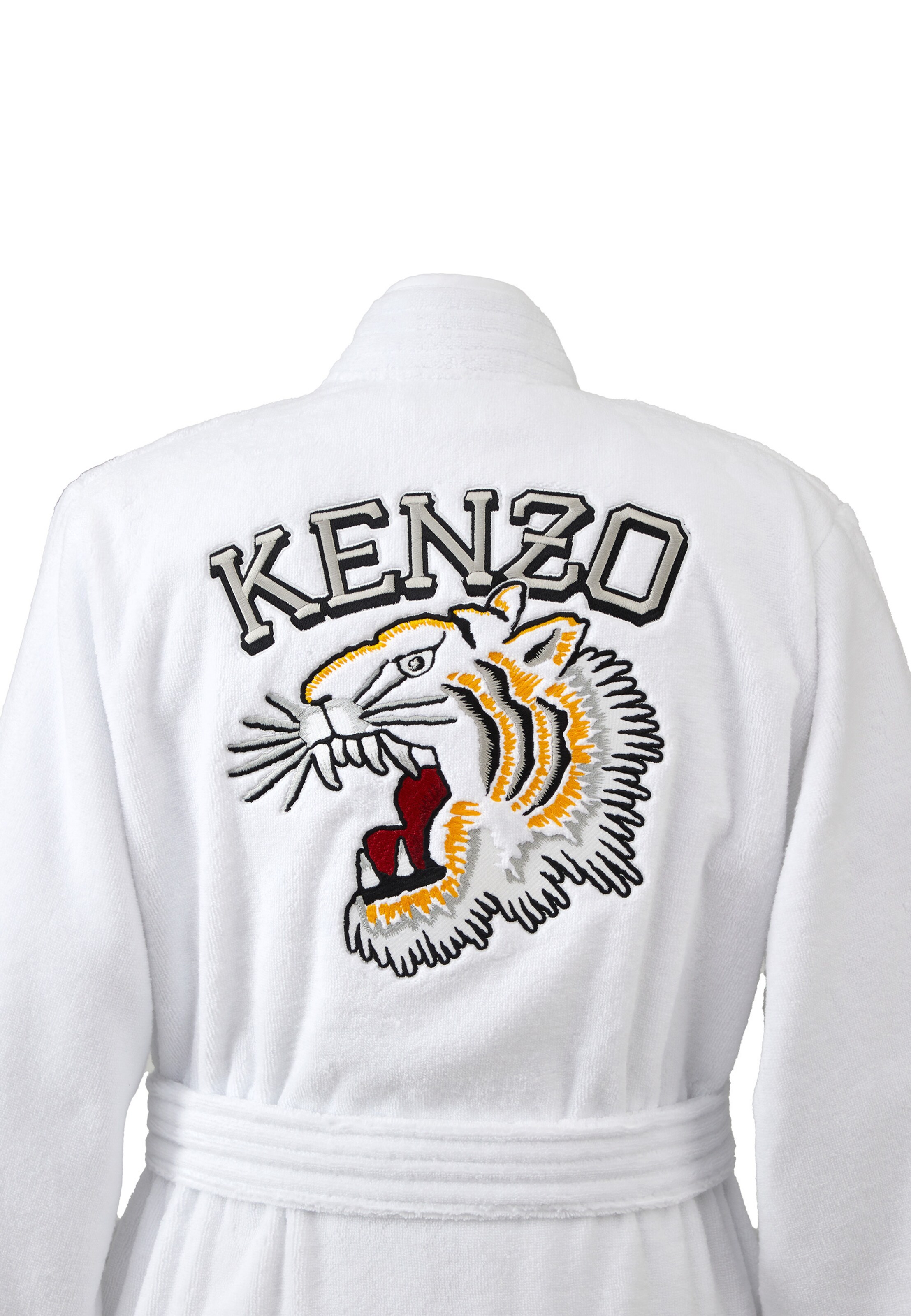 Kenzo Home Long Bathrobe in White