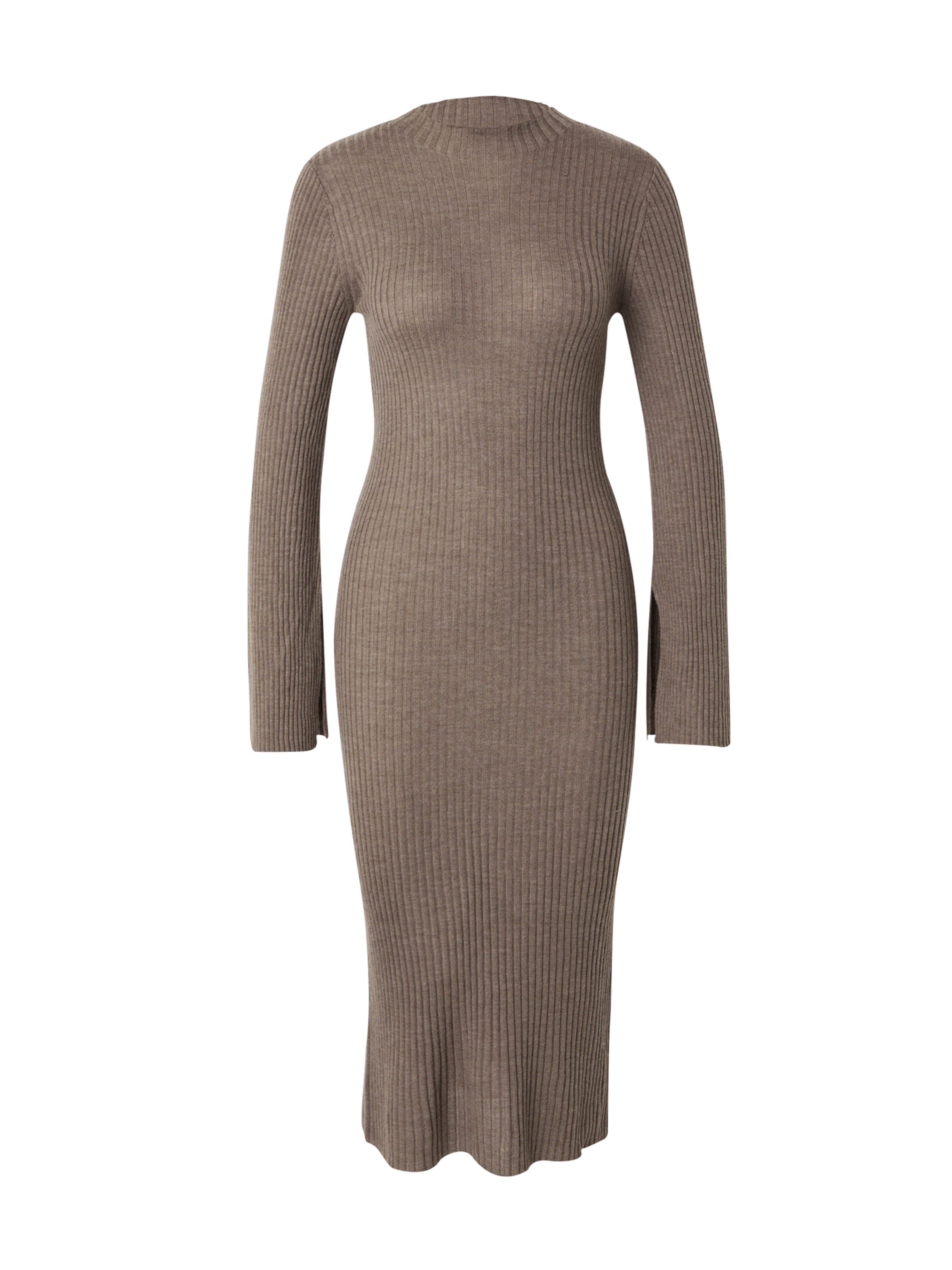 Robes en maille 'Ally' Lindex en marron : devant