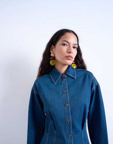 TOPSHOP Платье-рубашка 'TAYLOR' в Синий