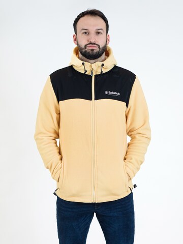 SPITZBUB Fleece Jacket in Yellow: front