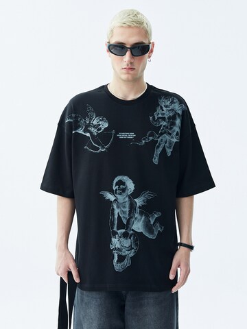 Tricou 'Rochester' de la VAMOS CLO pe negru: față