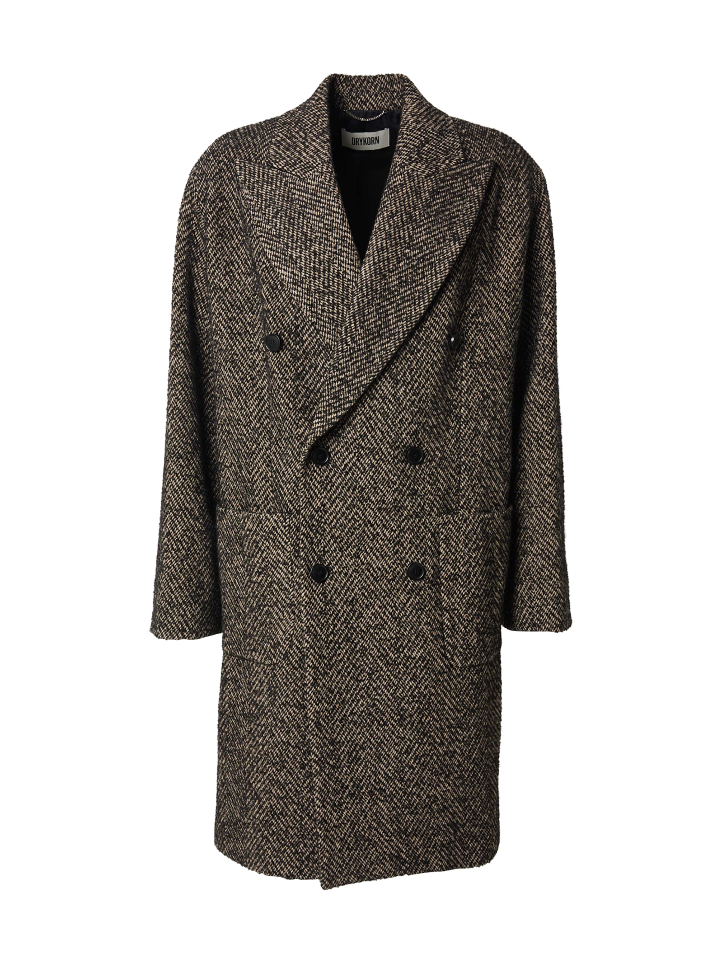 DRYKORN Kevad-sügismantel 'MATESSO 10', värv pruun: eest vaates