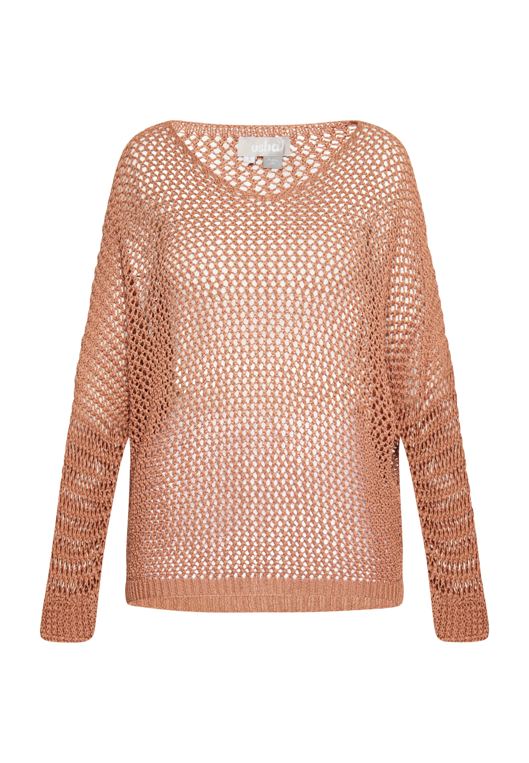 Usha Пуловер в кафяво: отпред