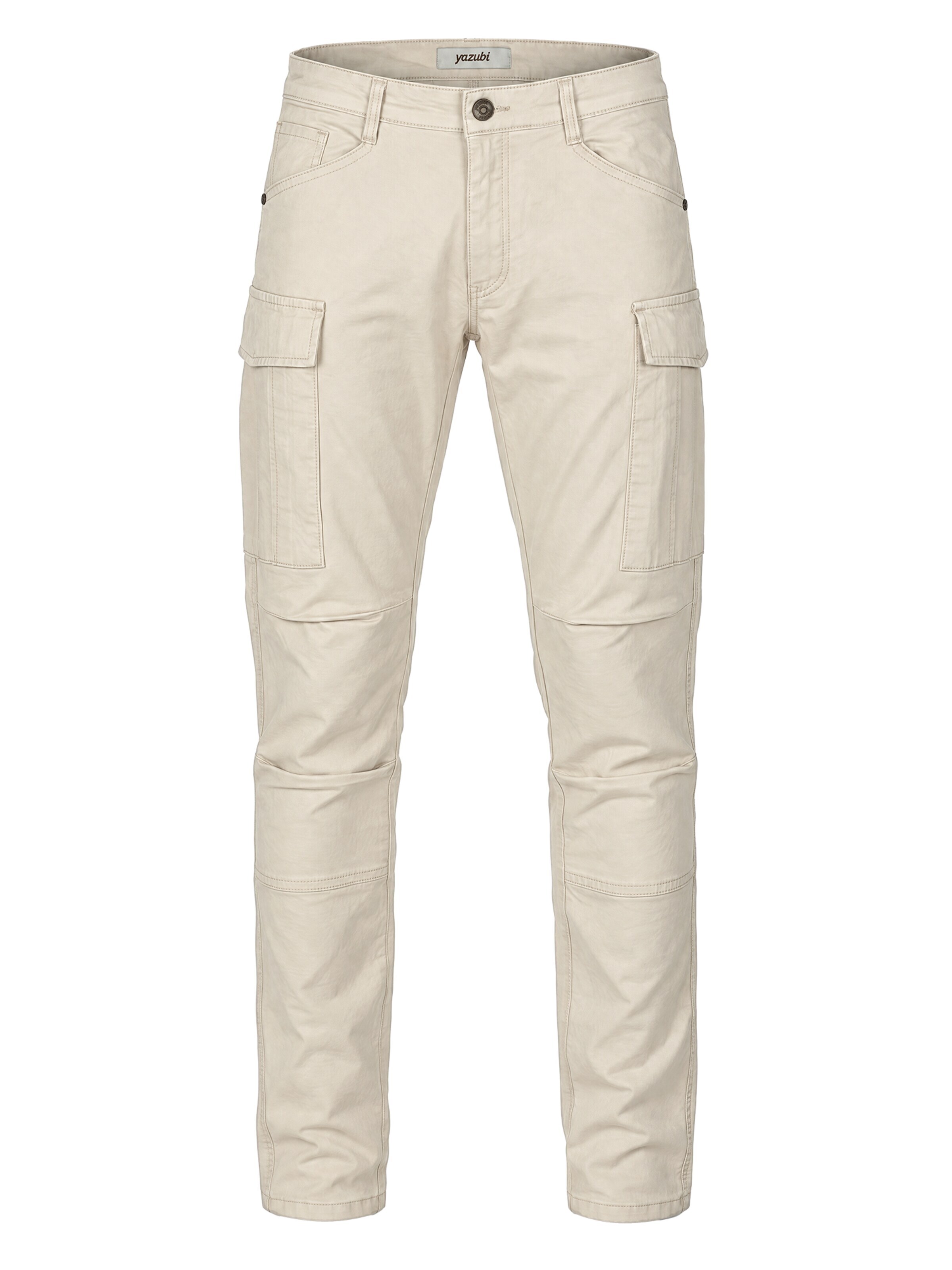 yazubi Regular Cargo Pants 'Jayden' in Beige