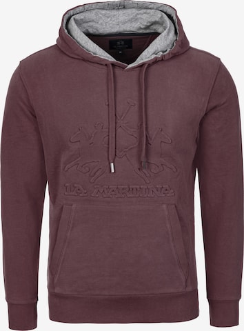 Pullover 'MBF010' di La Martina in rosso: frontale