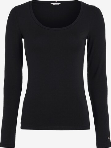 T-shirt TOMMY HILFIGER en noir : devant