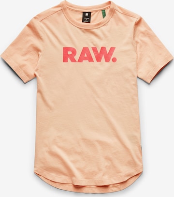 T-shirt G-Star RAW en orange : devant