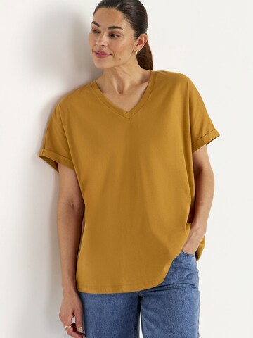 T-shirt Cellbes of Sweden en marron : devant