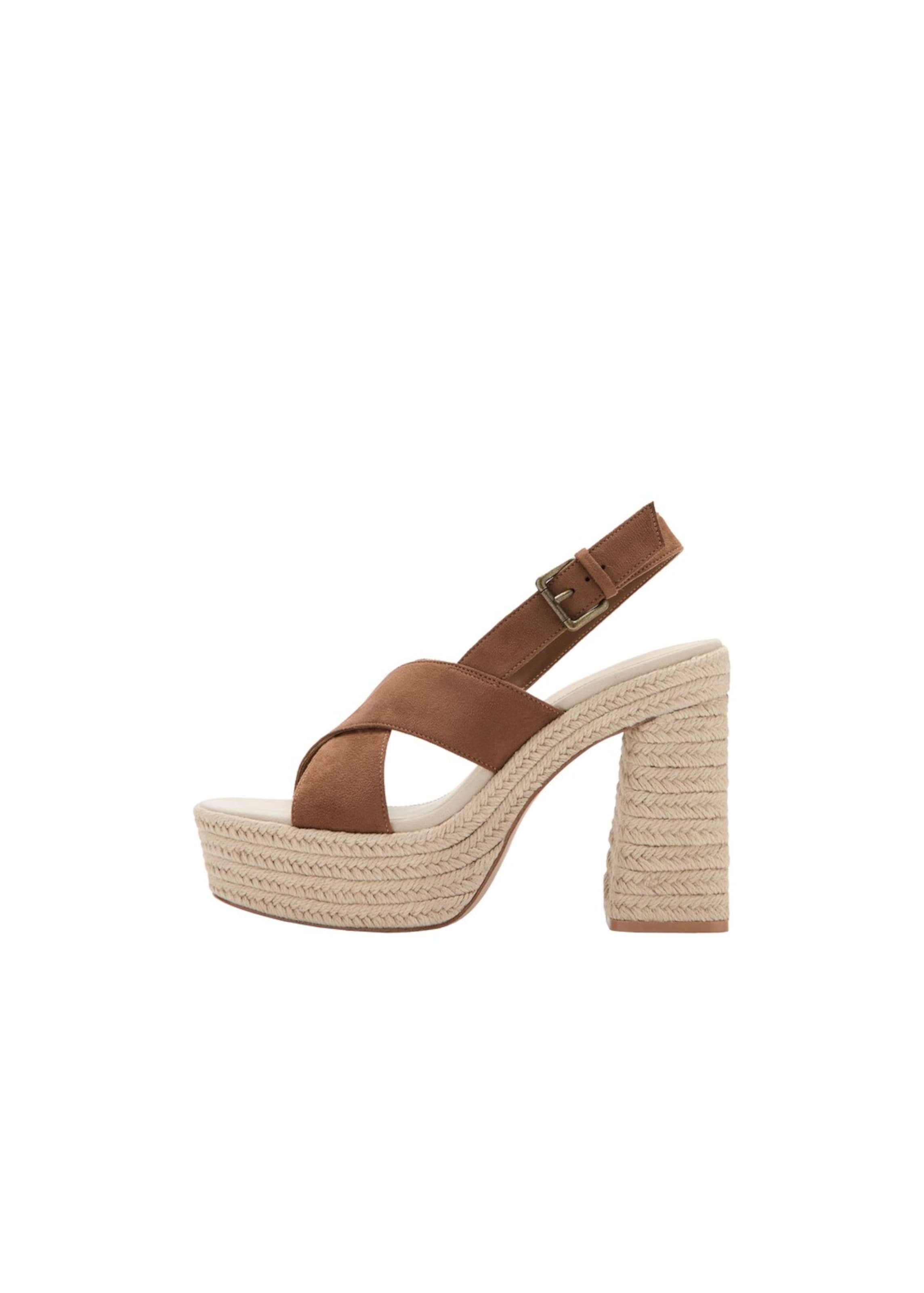 MANGO TEEN Sandale 'Calista' in braun, Produktansicht