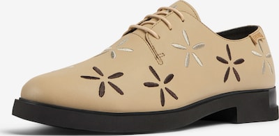 CAMPER Chaussure à lacets 'Iman Twins' en beige / sable / chocolat, Vue avec produit