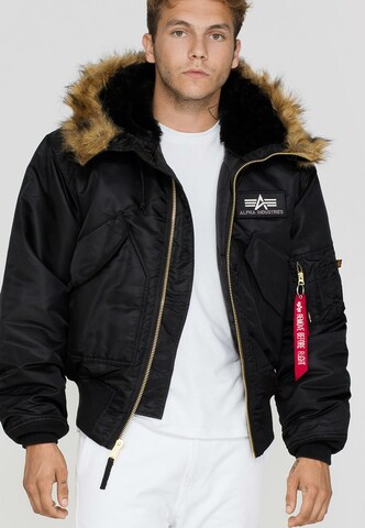 ALPHA INDUSTRIES Winterjas in Zwart