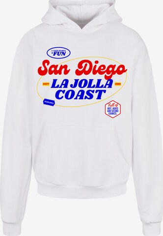 F4NT4STIC Sweatshirt 'San Diego' in Weiß: predná strana
