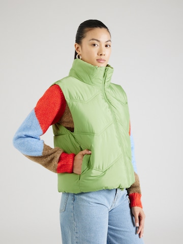 Freequent Vest 'OLGA' in Green: front