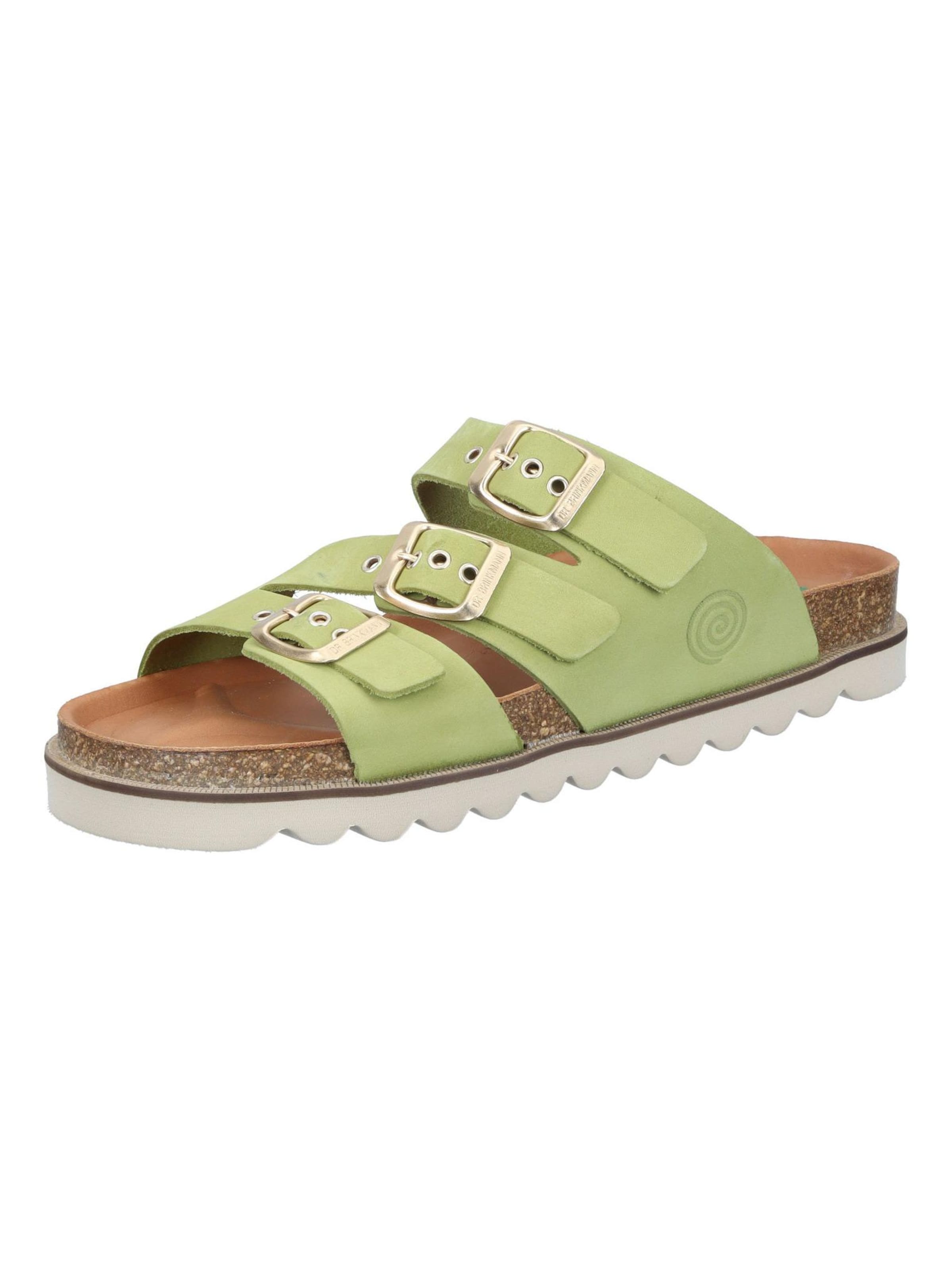 DR. BRINKMANN Mules 'Pantoletten XALO' in Green: front