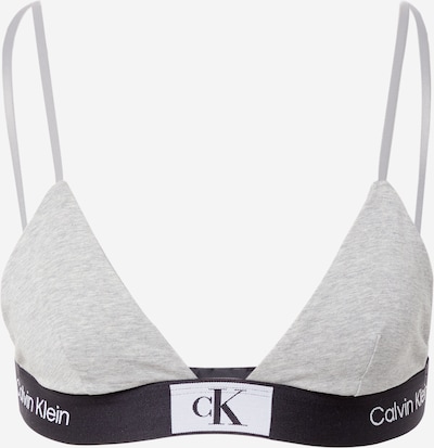 Calvin Klein Underwear Сутиен в сив меланж / черно / бяло, Преглед на продукта