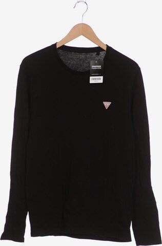 GUESS Langarmshirt M-L in Schwarz: predná strana