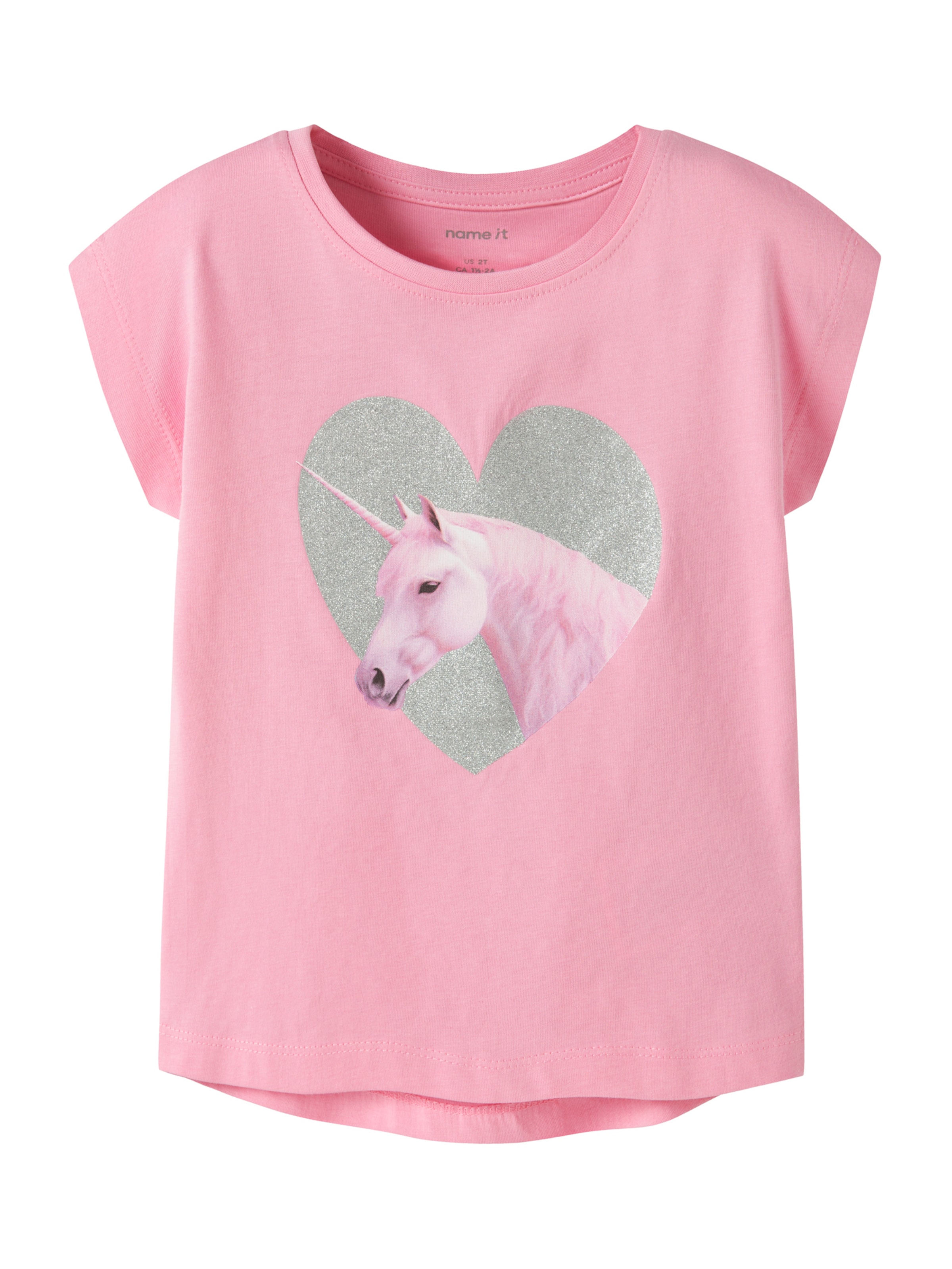 rozā NAME IT T-Krekls 'NMFVOTIA': no priekšpuses