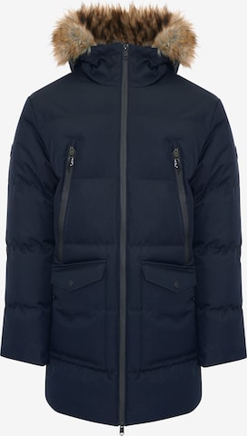 Threadbare Winter Jacket 'Renfield' in Blue: front