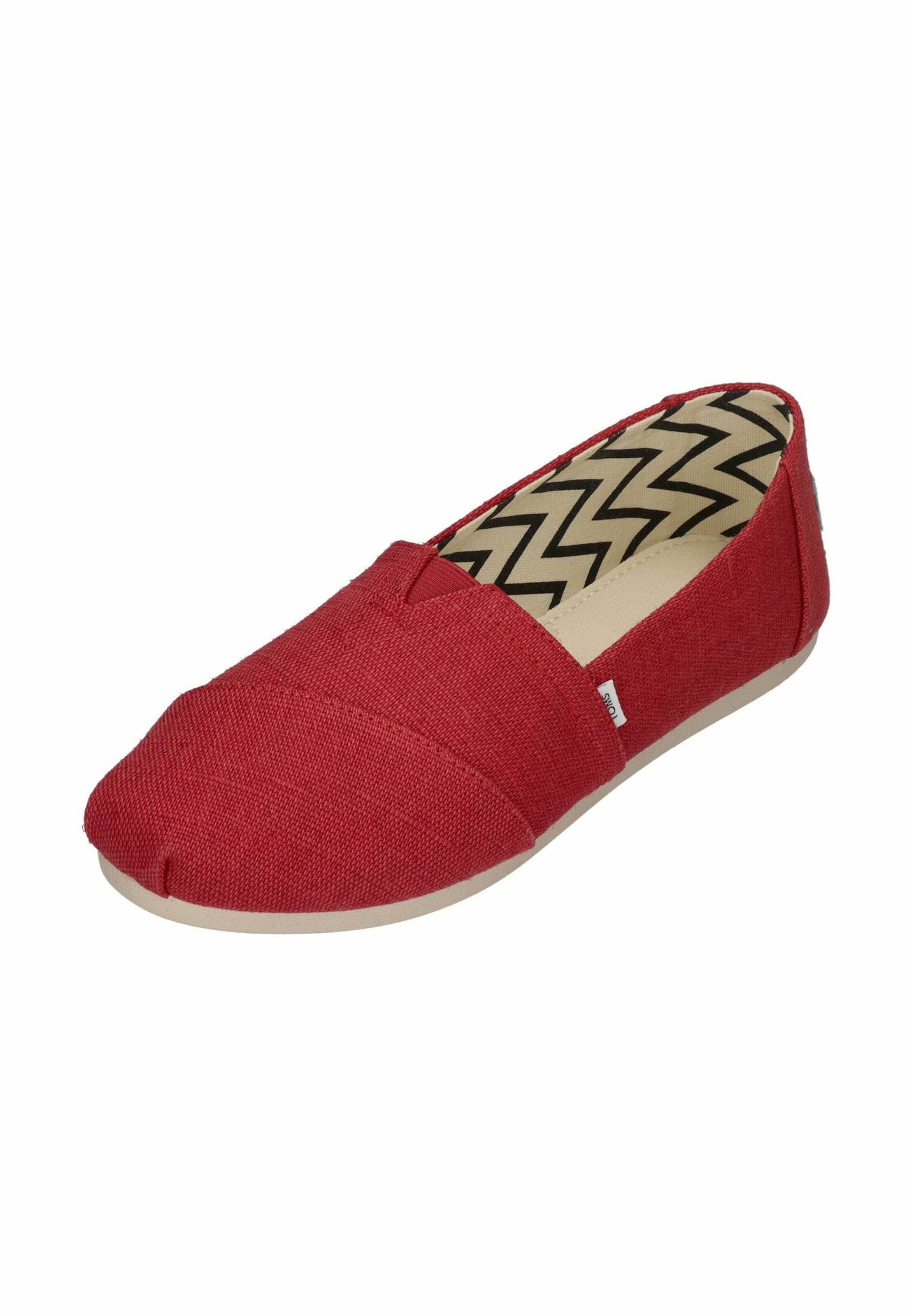 TOMS Slipper 'ALPARGATA' i rød: forside