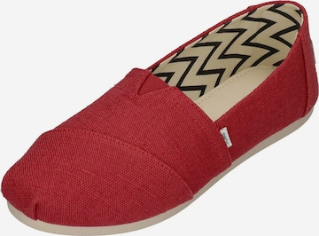raudona TOMS Loaferai 'ALPARGATA': priekis