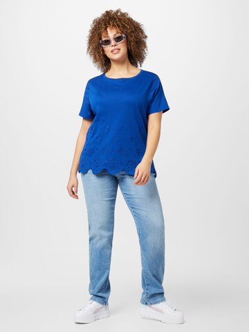ONLY Carmakoma Koszulka 'CARNETE' w kolorze niebieski