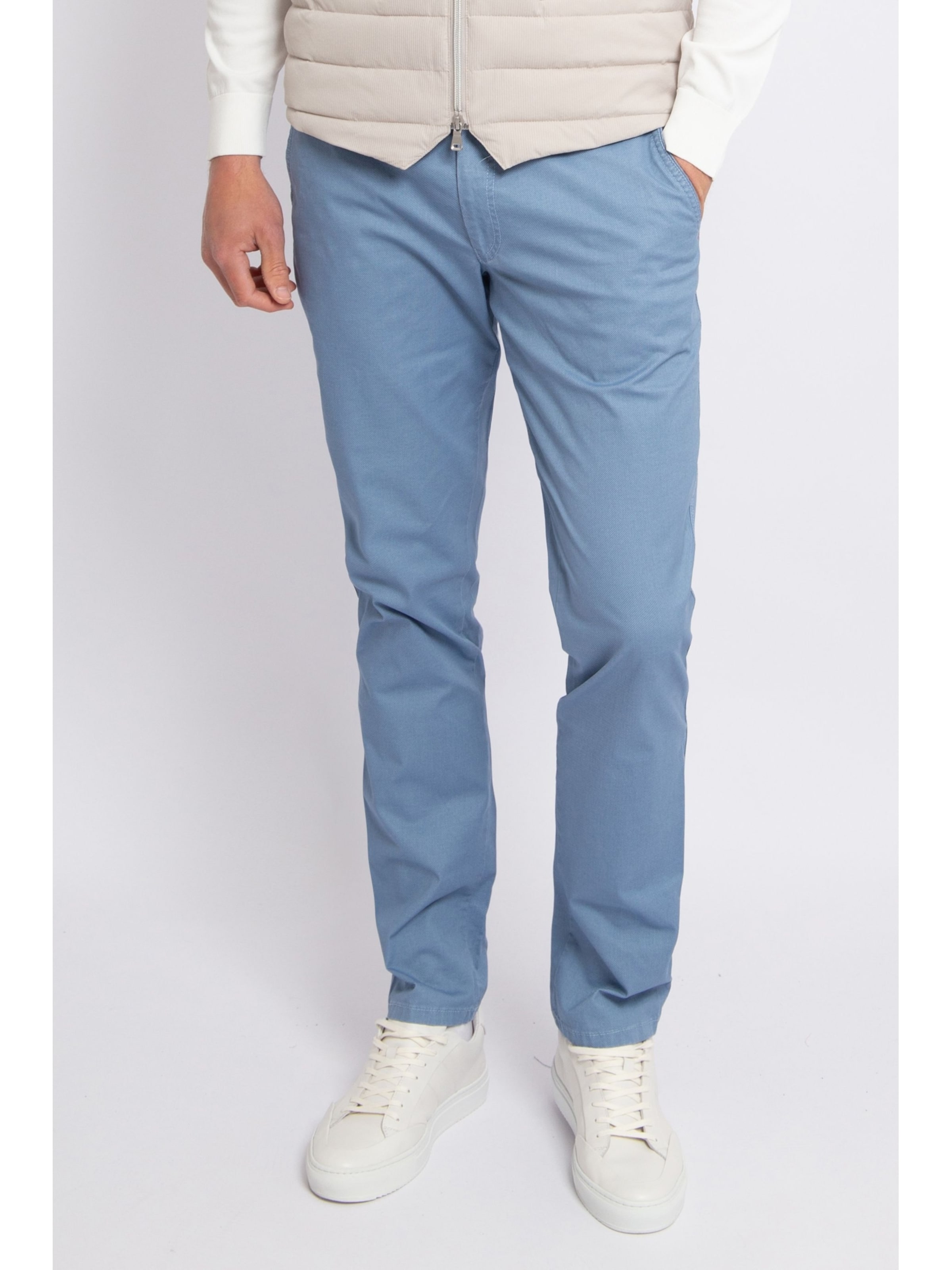 Suitable Slimfit Chino 'Plato' in Blauw