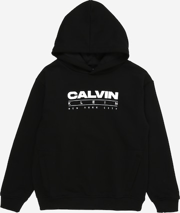 melns Calvin Klein Jeans Sportisks džemperis: no priekšpuses