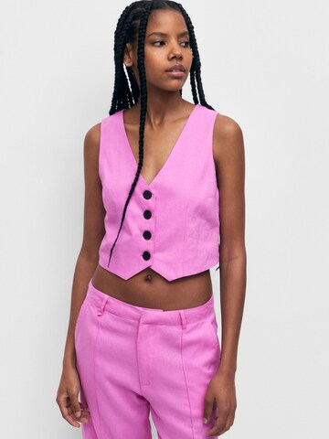 Gilet di Pull&Bear in rosa: frontale