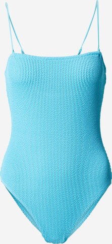 Monki Bustier Badeanzug in Blau: predná strana