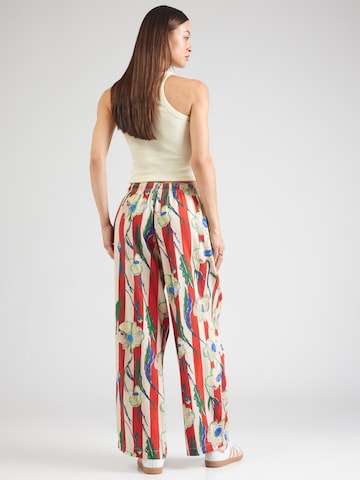 TOPSHOP Wide leg Broek in Rood