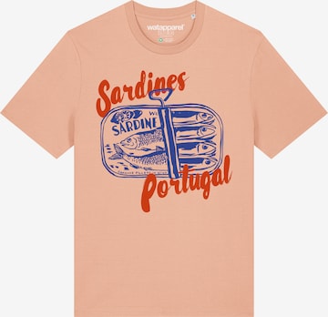 T-Shirt 'Sardines Portugal' Watapparel en orange : devant