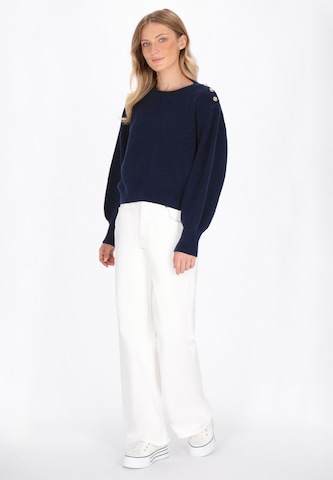 Pull-over DreiMaster Maritim en bleu