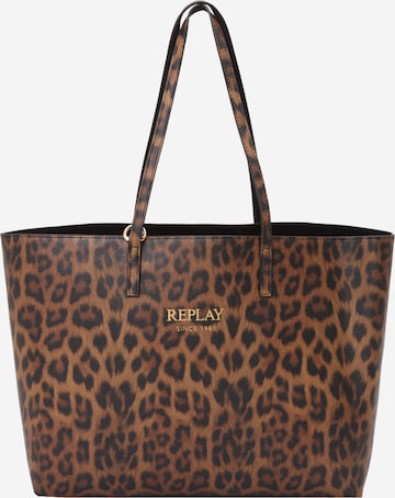 REPLAYShopper torba - smeđa boja: prednji dio