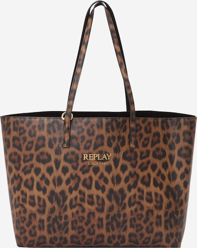 REPLAY Shopper torba u konjak / svijetlosmeđa / zlatna / crna, Pregled proizvoda