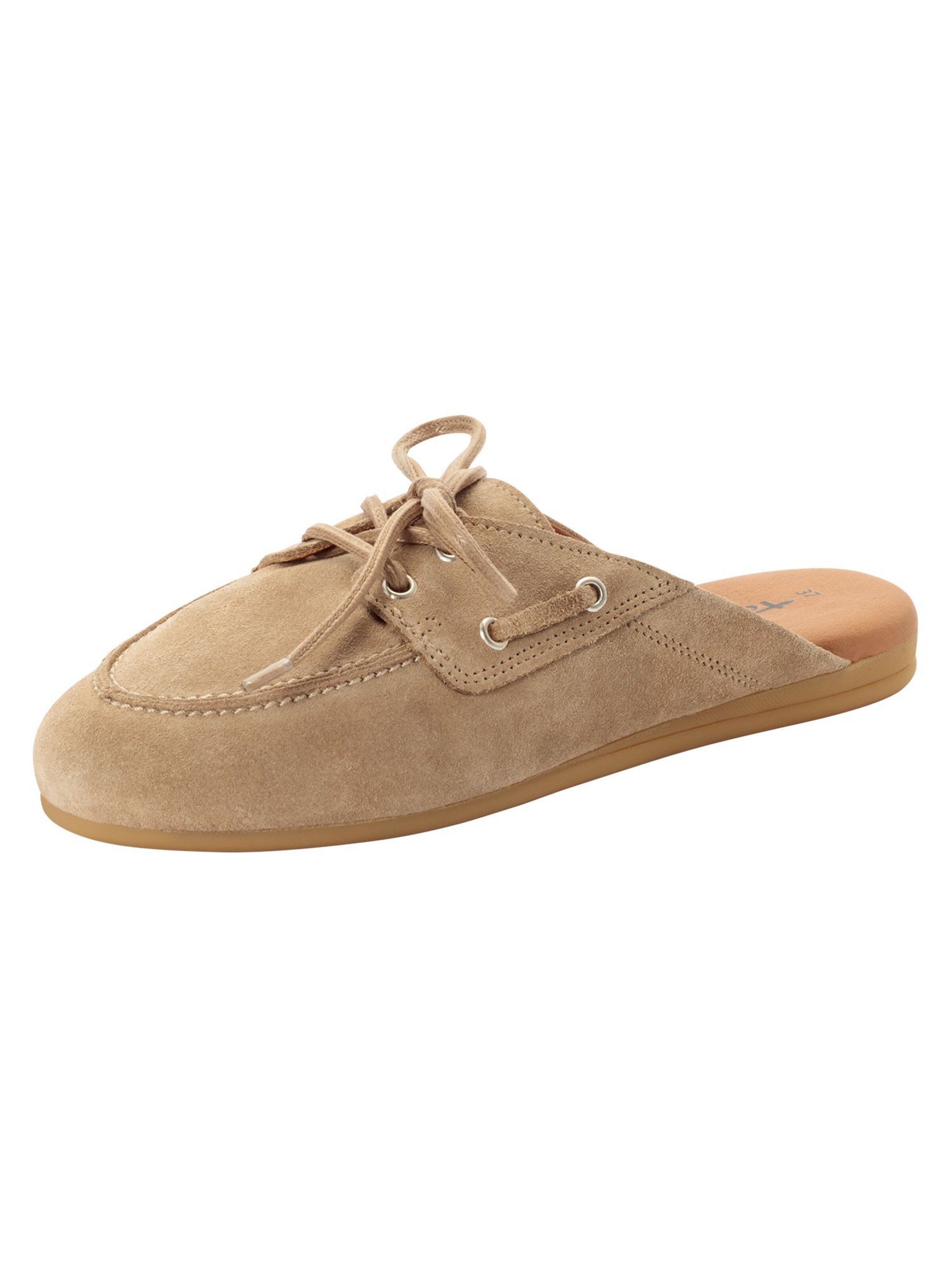 Tamaris Clogs in Beige: voorkant