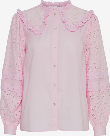 PULZ Jeans Blouse 'Olivia' in Roze: voorkant