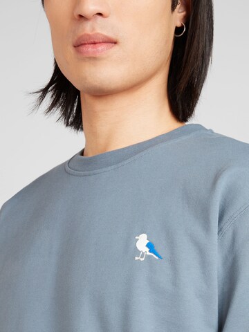 Cleptomanicx Sweatshirt 'Embro Gull' in Blue