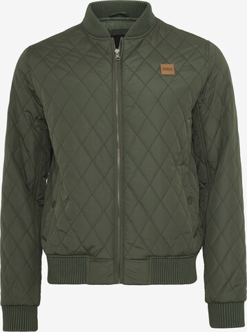 Urban Classics Between-Season Jacket 'Diamond' in Green: front