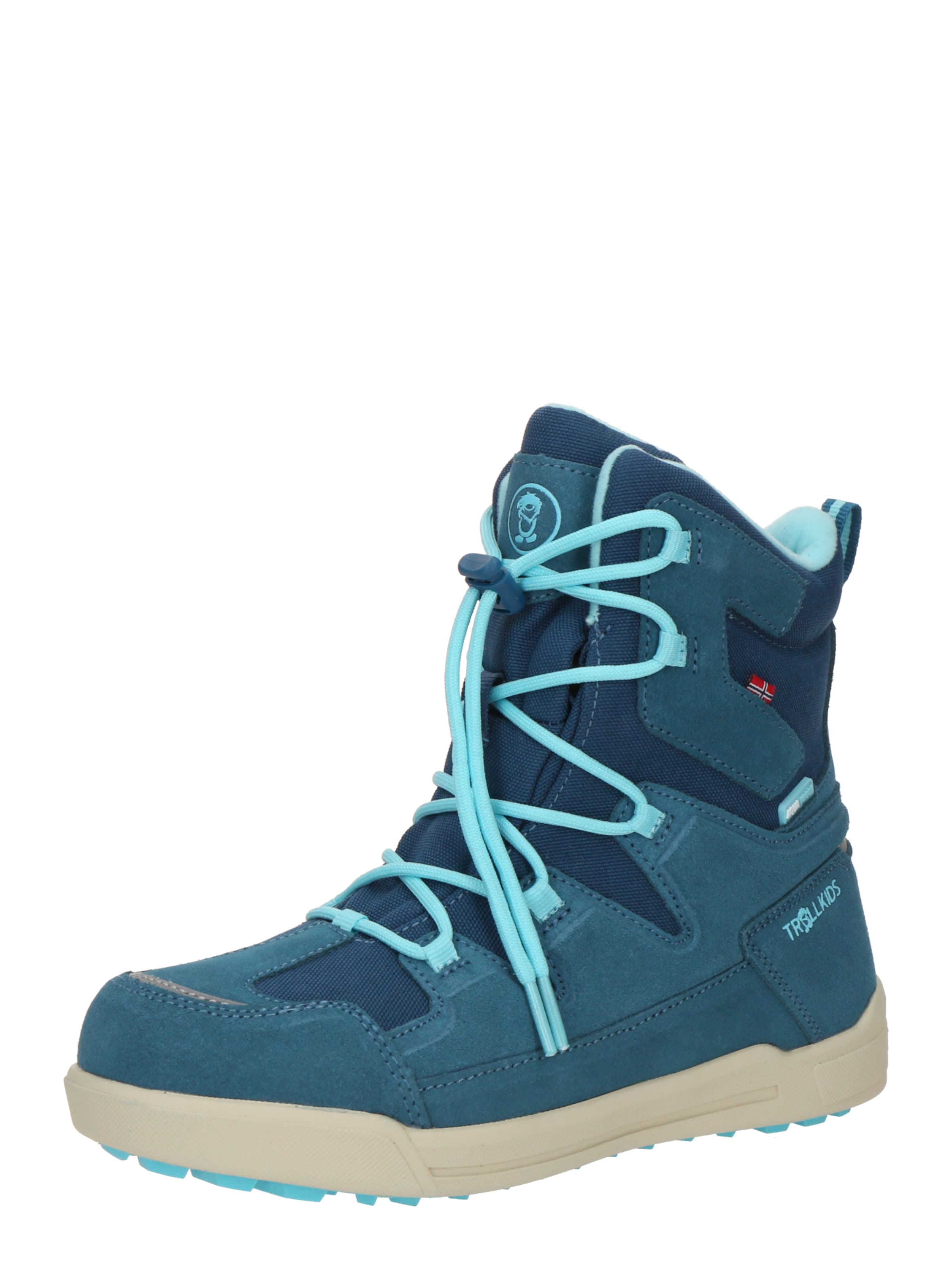 Bocanci de zăpadă 'Finnmark' de la TROLLKIDS pe albastru: față