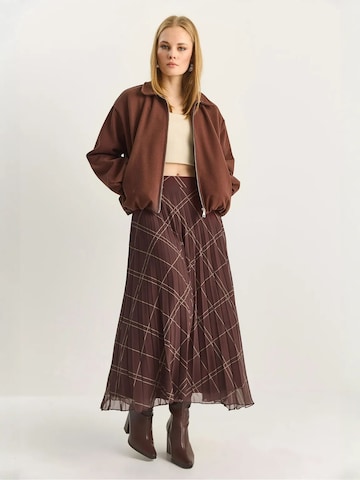 Bianco Lucci Skirt in Brown