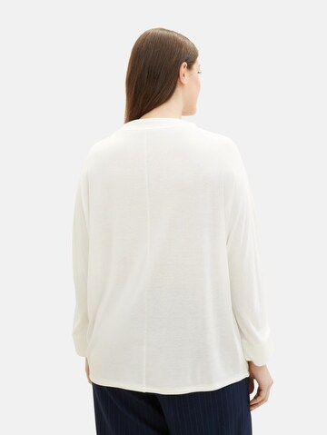 T-shirt Tom Tailor Women + en blanc