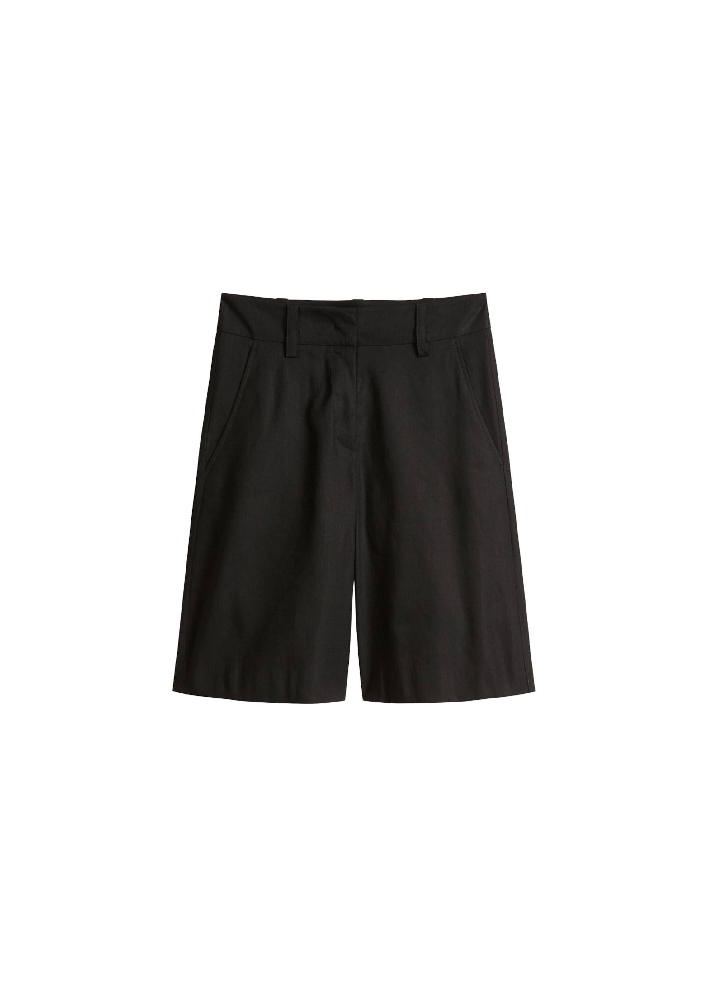 Marc O'Polo Loose fit Chino Pants in Black: front